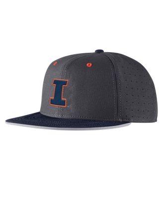 Nike - Men's  Anthracite Illinois Fighting Illini On-Field True Performance Baseball Fitted Hat