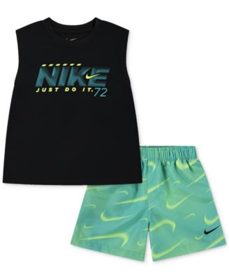 Nike - Toddler Boys Rhythm Dri-FIT Tank Top & Printed Shorts, 2 Piece Set