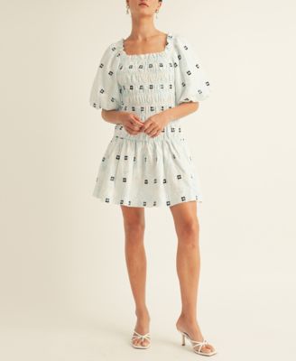 AROSE STUDIO, INC - Women's Jasmine Smocked Puff-Sleeve Ruffled Dress