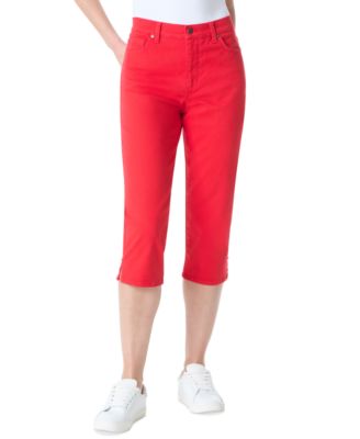 Gloria Vanderbilt - Women's Amanda Slit-Hem Capri Jeans