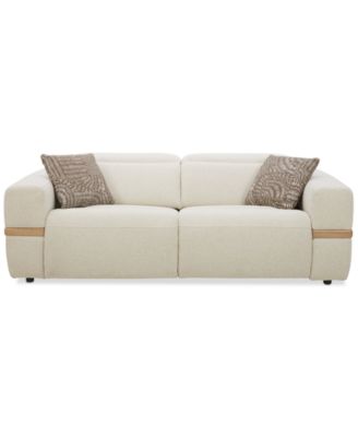 Furniture - Nierling Fabric Power Motion Sofa with Power Headrest