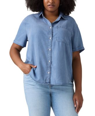 Levi's - Plus Size Darlene Chambray Short-Sleeve Shirt