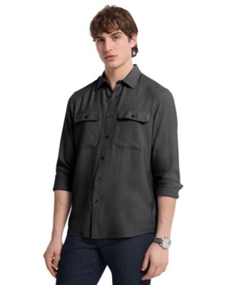 Michael Kors - Men's Crepe Long Sleeve Two-Pocket Button-Front Shirt
