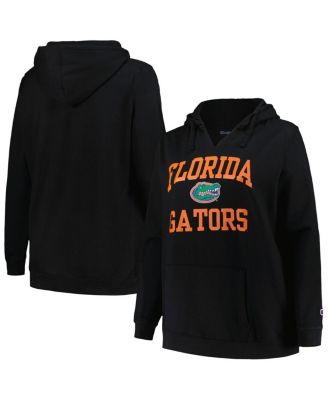 Champion - Women's Black Florida Gators Plus Size Heart Soul Notch Neck Pullover Top