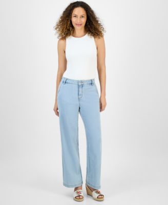 Style & Co - Petite Wide-Leg Jeans