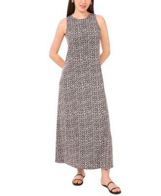 Vince Camuto - Women's Printed Keyhole Maxi Dress