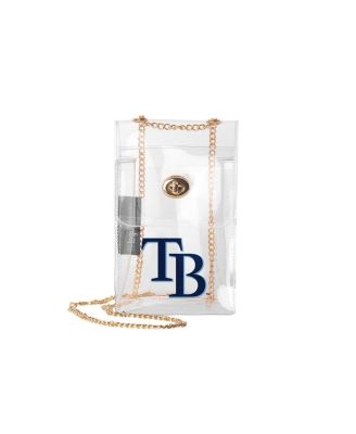 Logo Brands - Tampa Bay Rays Clear Essential Crossbody Purse