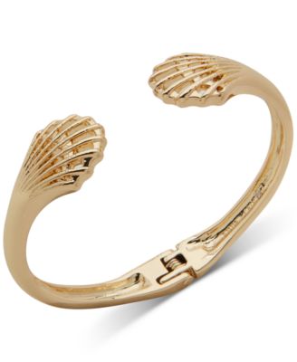 Anne Klein - Gold-Tone Shell-Motif Cuff Bracelet