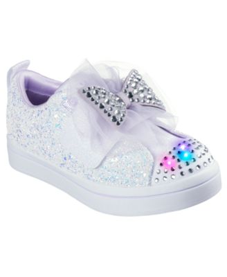 Skechers - Little Girls Twinkle Toes: Twi-Lites 2.0 Sweetie Bow Fastening Strap Casual Sneakers from Finish Line