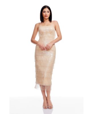 Dress the Population - Women's Strapless Bodycon Dress