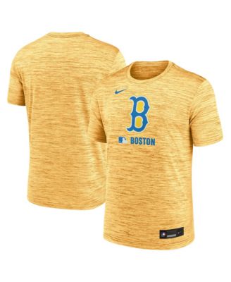 Nike - Men's Gold Boston Red Sox 2025 City Connect Authentic Collection Velocity Performance T-Shirt