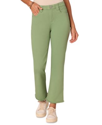 Democracy - Petite "Ab" Solution High Rise Itty Bitty Flare Cropped Jeans