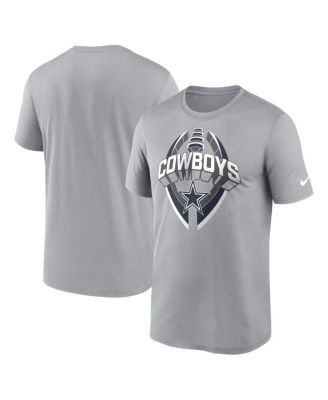 Nike - Men's Silver Dallas Cowboys Legend Icon Performance T-Shirt
