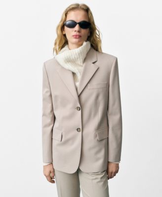 MANGO - Women's Structured Straight-Fit Jacket