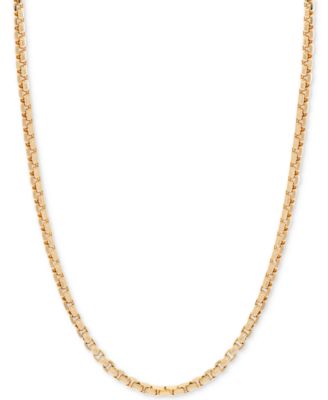 Macy's - Round Box Link Chain Necklace in 14k Gold
