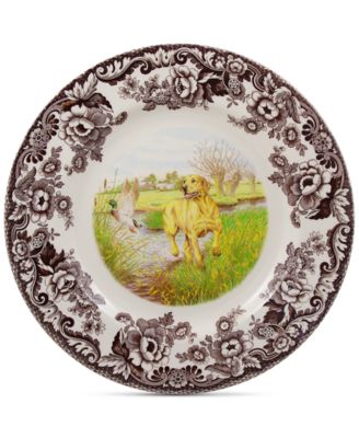 Spode - Woodland Yellow Lab Dinner Plate