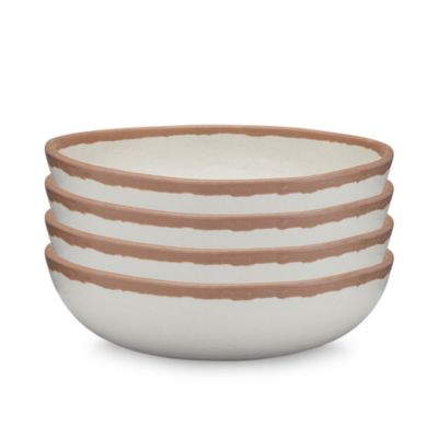 Q Squared - Potter Terracotta 6.5" Melaboo 4-Pc. Cereal Bowl Set