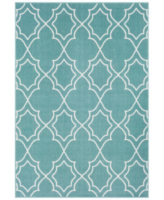 Livabliss - Alfresco ALF-9653 Teal 3' x 5'6" Area Rug