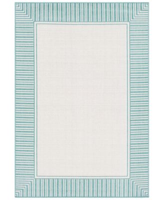 Livabliss - Alfresco ALF-9680 Teal 6' x 9' Area Rug