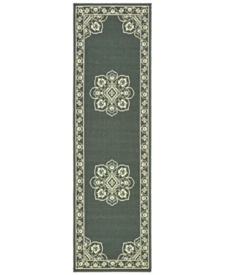 Oriental Weavers - Marina 7764 2'3" x 7'6" Indoor/Outdoor Runner Area Rug