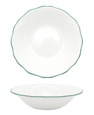 Twig New York - Amelie Forest Green Rim Soup/Pasta Bowl