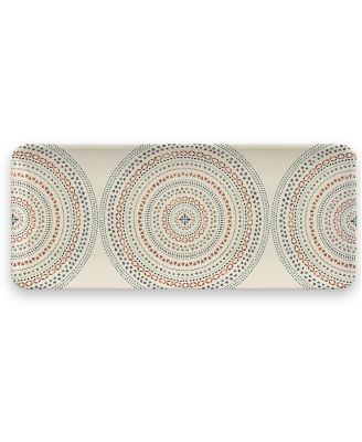 Abode Homewares - Desert Mandala Tray, 17.8x7.5,Merge    powder+Melamine ,Set of 1
