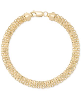 Italian Gold - Bombay Bismark Chain Bracelet in 14k Gold