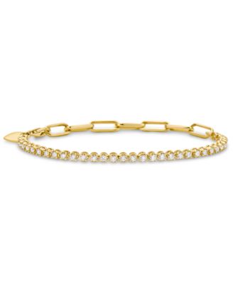 Macy's - Diamond Link Bracelet (1 ct. t.w.) in 14k Gold