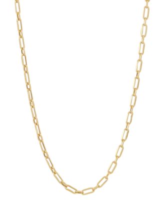 Macy's - Children's Paperclip Link 13" Chain Necklace in 14k Gold