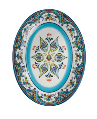 Euro Ceramica - ZANZIBAR OVAL PLATTER - 18"