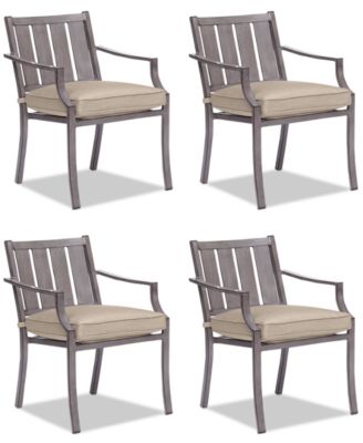 Agio - Set of 4 Wayland Outdoor Dining Chairs, Created for Macy's