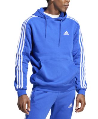 adidas - Men's Essentials 3-Stripes Regular-Fit Fleece Hoodie, Regular & Big & Tall