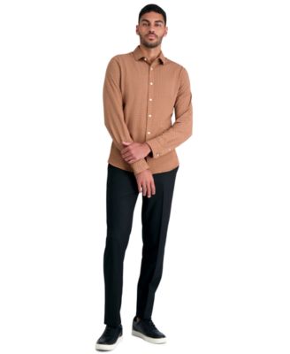 Haggar - J.M.  Slim Fit 4-Way Stretch Flat Front Dress Pants