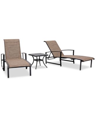 Agio - Wythburn Mix and Match Sleek Sling Outdoor Chaise Lounge