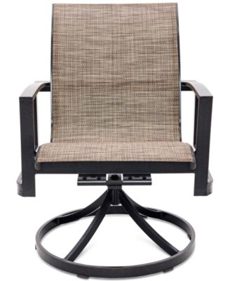 Agio - Wythburn Mix and Match Sleek Sling Outdoor Swivel Chair