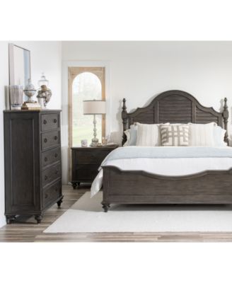 Furniture - Mandeville 3pc Bedroom Set (Louvered Queen Bed + Drawer Chest + 2-Drawer Nightstand)
