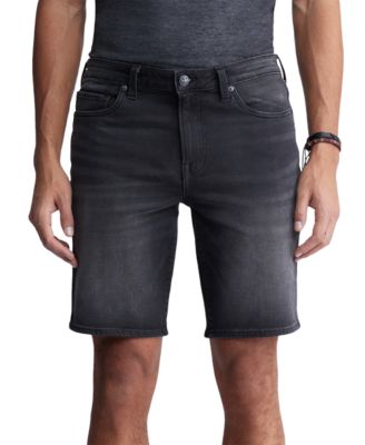 Buffalo David Bitton - Men's Dean Relaxed-Straight Fit Stretch Fleece Denim Shorts