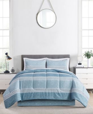 Keeco - Douglas Stripe 8-Pc. Comforter Set