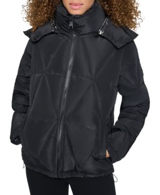 KARL LAGERFELD PARIS - Women's Hooded Puffer Coat