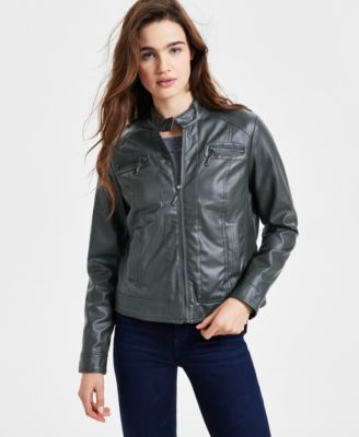Jou Jou - Juniors' Faux-Fur-Lined Moto Jacket