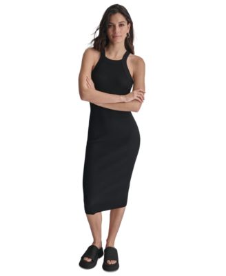 DKNY Jeans - Women's Ribbed Knit Sleeveless Bodycon Dress