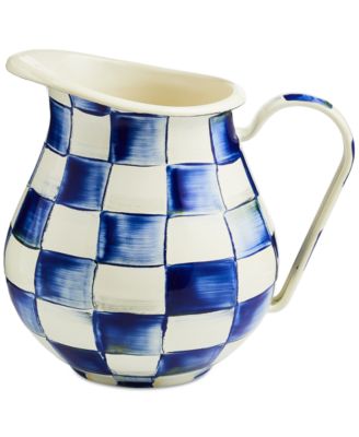 MacKenzie-Childs - Royal Check Enameled Steel Pitcher