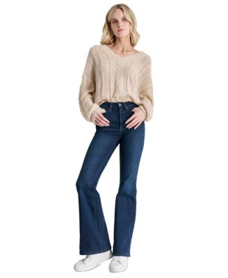 DKNY Jeans - Women's High-Rise Flare-Leg Ankle Jeans