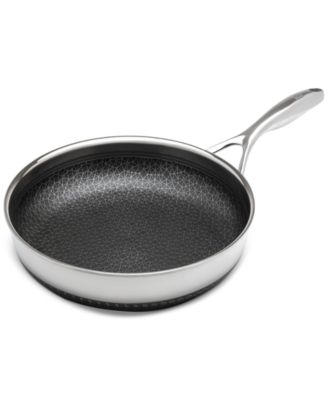 Livwell - DiamondClad 12" Hybrid Nonstick Stainless Steel Frypan with Lid