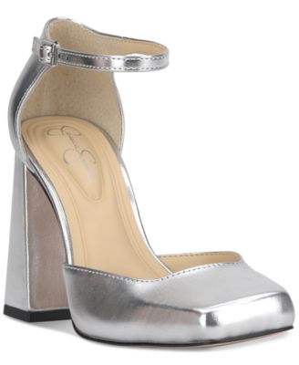 Jessica Simpson - Women's Lollah Block-Heel Ankle-Strap Pumps