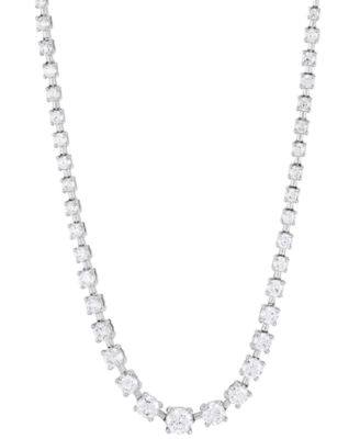 Grown With Love - Lab Grown Diamond Graduated 16" Collar Necklace (7 ct. t.w.) in 14k White Gold