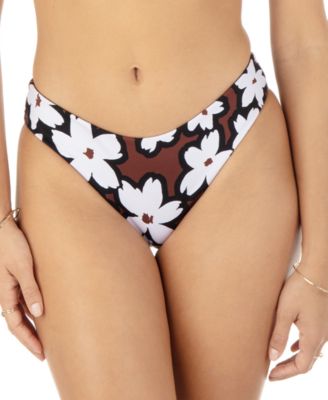 Hurley - Women's Bold Daisy Mid Rise Bikini Bottoms
