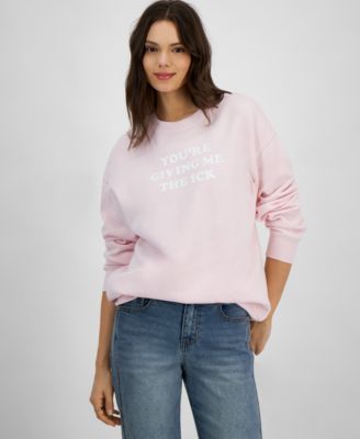 Rebellious One - Juniors' Giving Me The Ick Crewneck Sweatshirt
