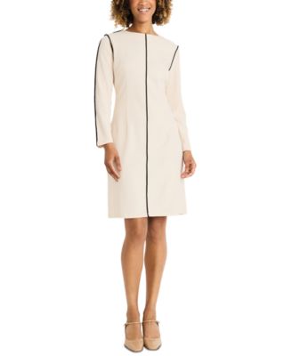 Maggy London - Women's Contrast-Piping Sheath Dress
