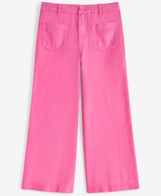 Epic Threads - Little & Big Girls Twill Patch-Pocket Wide-Leg Pants